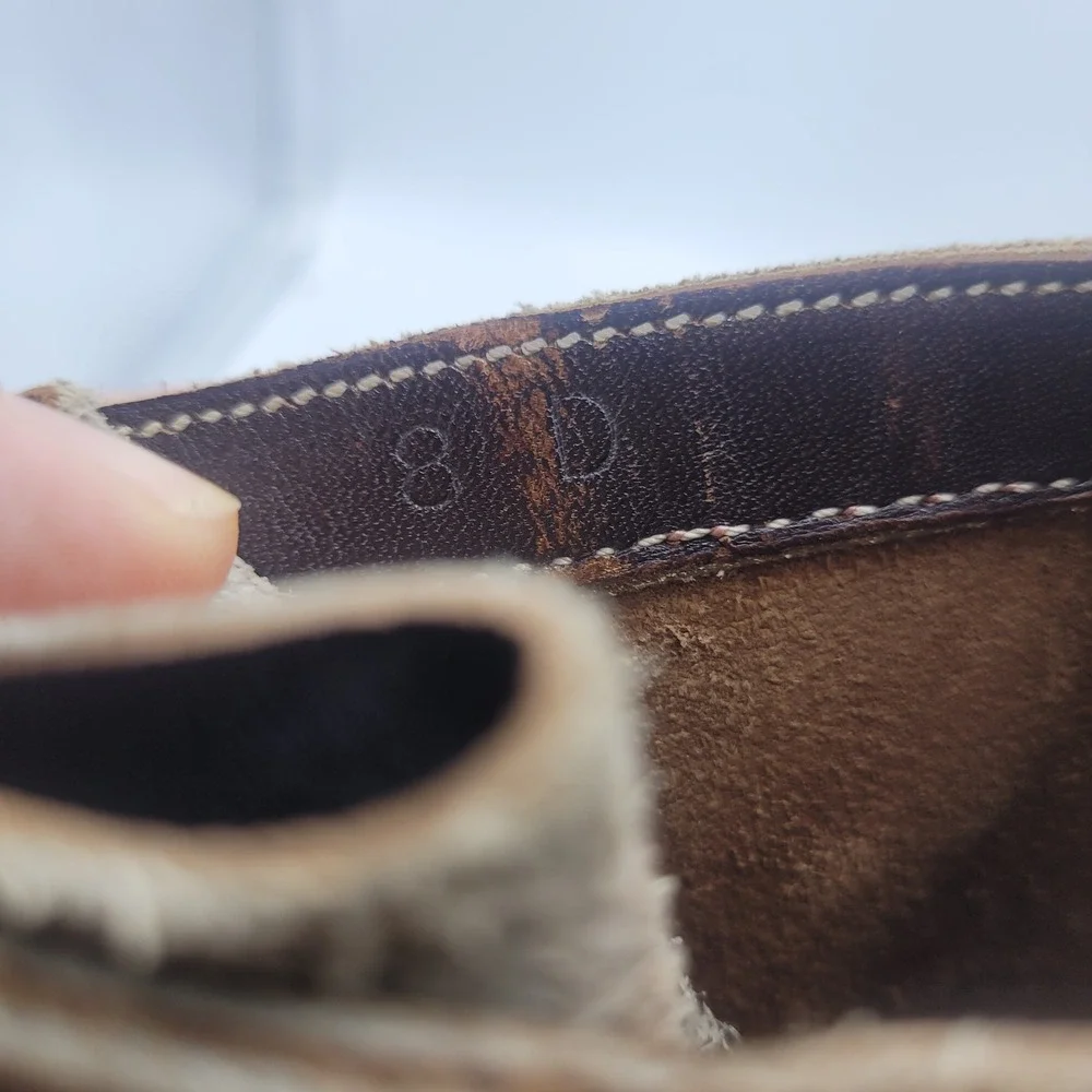 Whites Boots Men 8D Handmade Spokane Brown Leather Logger Packer Vibram Lug Sole